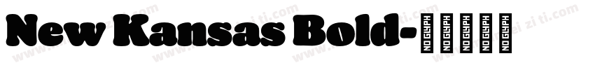 New Kansas Bold字体转换